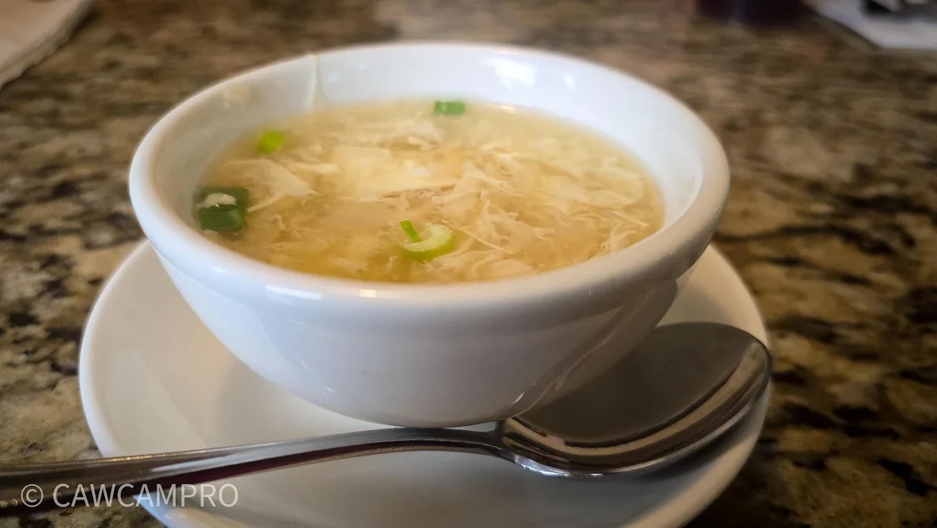 Egg Drop Soup - Light and silky egg drop soup with green onions and a savory broth